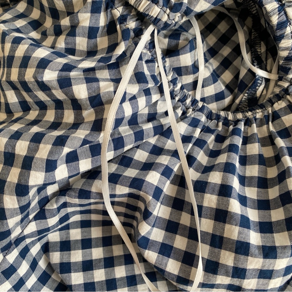Old Navy black and white Checkered Blouse - Picture 9 of 9